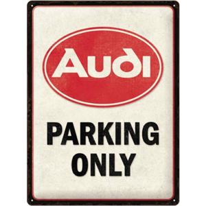 Nostalgic Art wandbord/muurplaatje - metaal - Audi Parking Only - 20 x 30 cm - mancave