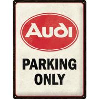 Nostalgic Art wandbord/muurplaatje - metaal - Audi Parking Only - 20 x 30 cm - mancave - thumbnail