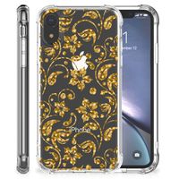 Apple iPhone Xr Case Gouden Bloemen