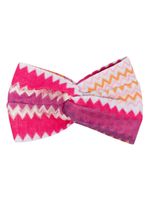 Missoni serre-tête à motif de chevrons - Rose