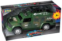 Luna legervoertuig jongens 34 cm legergroen