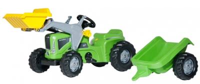 Rolly Toys traptractor RollyKiddy Futura groen/zwart
