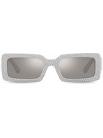 Dolce & Gabbana Eyewear lunettes de soleil à monture rectangulaire - Gris - thumbnail