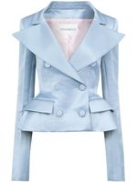 Nina Ricci blazer péplum à boutonnière croisée - Bleu - thumbnail