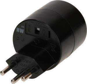 Max Hauri AG 167090 netstekker adapter T12 Type C (Europlug) Zwart