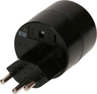 Max Hauri AG 167090 netstekker adapter T12 Type C (Europlug) Zwart - thumbnail