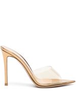 Gianvito Rossi mules à design transparent 12 mm - Or