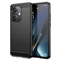 OnePlus Nord CE3 Geborsteld TPU Hoesje - Koolstofvezel - Zwart - thumbnail