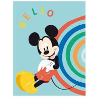 Mickey Mouse fleece Plaid Hello 100 x 140 cm - thumbnail