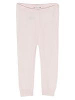 Bonpoint legging en cachemire à logo brodé - Rose