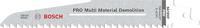 Bosch 5x PRO Multi Material S610VF Demolition reciprozaagblad (voor Hout met spijkers, Bouwhout, Lengte 150 mm, Professional Accessoires Reciprozaag)