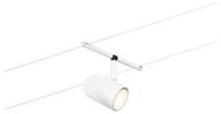 Paulmann 94468 kabelsysteem cup enkele spot max. 10 W wit mat, chroom kunststof, metalen rail GU5,3