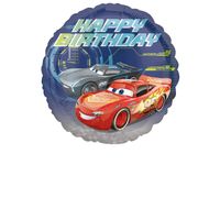 Folieballon Cars Happy Birthday - 43 cm - thumbnail