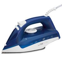 Clatronic DB 3704 Stoomstrijkijzer Roestvrijstalen zoolplaat 2200 W Blauw, Wit