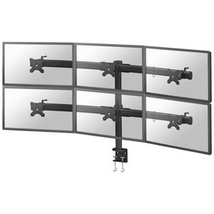 Neomounts FLATSCREEN DESK MOUNT FPMA-D700D6 Monitorbeugel 6-voudig 68,6 cm (27) Zwart Kantelbaar, Zwenkbaar, Roteerbaar