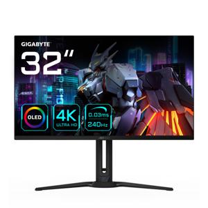 AORUS FO32U2 computer monitor 80 cm (31.5") 3840 x 2160 Pixels 4K Ultra HD OLED Zwart