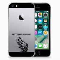 Apple iPhone SE | 5S Silicone-hoesje Gun Don't Touch My Phone