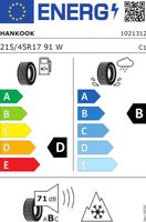 Hankook W320 ao xl 215/45 R17 91W HKM2154517W320AOXL - thumbnail