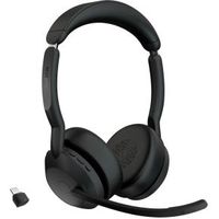 Jabra Evolve2 55 Headset Draadloos Hoofdband Kantoor/callcenter Bluetooth Oplaadhouder Zwart - thumbnail