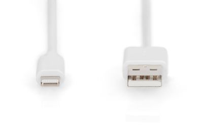 Digitus Mobiele telefoon, Apple iPad/iPhone/iPod, Computer, Laptop Laadkabel [1x USB-A - 1x Lightning] 2 m USB-A, Apple Lightning