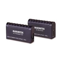 HDMI Extender over UTP, Marmitek MegaView 63, Verlenging over 1 CAT 5e/6 netwerk kabel, Full HD, 1080P, PoC Power Over Cable, 40m, Bekijk uw HD content op uw TV in een andere ruimte, Zwart