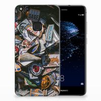 Huawei P10 Lite Siliconen Hoesje met foto Badges