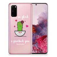 Samsung Galaxy S20 Telefoonhoesje met Naam Cactus Glad