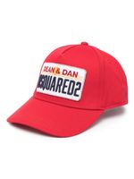 DSQUARED2 KIDS casquette en coton à patch logo - Rouge