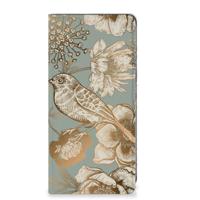 Smart Cover voor Samsung Galaxy S24 Plus Vintage Bird Flowers - thumbnail