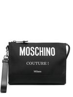 Moschino pochette à imprimé Moschino Couture - Noir