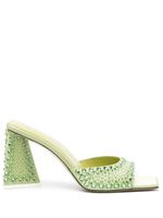 The Attico mules Mini Devon 85 mm à ornements en paillettes - Vert - thumbnail