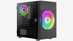 Aerocool Atomic v2 tower behuizing 2x USB-A 3.2 (5 Gbit/s), 2x Audio, Window-kit