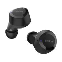 Belkin SoundForm Bolt True Wireless Earbuds, oordopjes draadloos, batterijduur tot 28 uur en Mono-modus, zweet- en waterbestendig (IPX4), Bluetooth-koptelefoon met microfoon, Zwart
