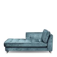 Rivièra Maison Chaise Longue 'West Houston' Links, Velvet, kleur Petrol