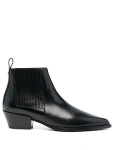 Aeyde bottines en cuir à bout pointu - Noir