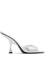 The Attico mules Ester 95 mm - Argent