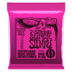 Ernie Ball Super slinky 7-string Electrisch 7 stuk(s) Staal Gitaar