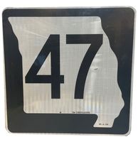 Missouri Route 47 Highway Origineel Straatbord - thumbnail