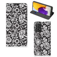 Samsung Galaxy A72 (5G/4G) Smart Cover Black Flowers