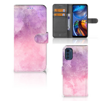 Hoesje Motorola Moto E32 | Moto E32s Pink Purple Paint - thumbnail