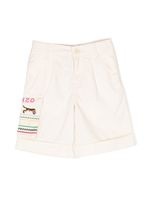 Kenzo Kids short à logo brodé - Tons neutres