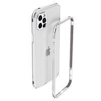 Polar Lights Style iPhone 12 Pro Max metalen bumper - zilver