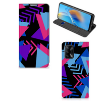 OPPO A74 4G Stand Case Funky Triangle - thumbnail