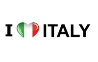 Vakantie sticker I Love Italy - thumbnail