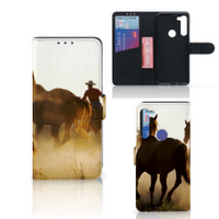 Motorola G8 Power Telefoonhoesje met Pasjes Design Cowboy