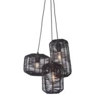 GOOD&MOJO Hanglamp Tanami - Rotan Zwart - 3L