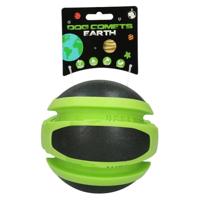 Dog Comets Earth - Ø14 cm - Hondenspeelgoed - Hondenbal - Stuiterend - TPR-Rubber - Groen/Zwart