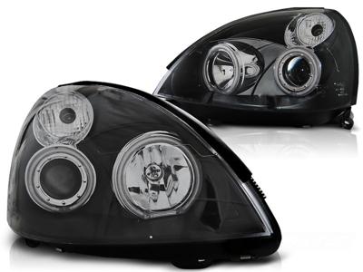Tuning-Tec Koplampen dual halo rims RENAULT CLIO II 06 01-09 05 ANGEL EYES CCFL ZWART