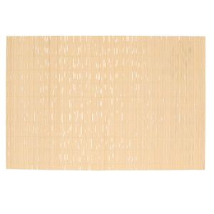 Rechthoekige placemat naturel bamboe 45 x 30 cm