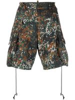 DSQUARED2 short cargo à imprimé camouflage - Vert